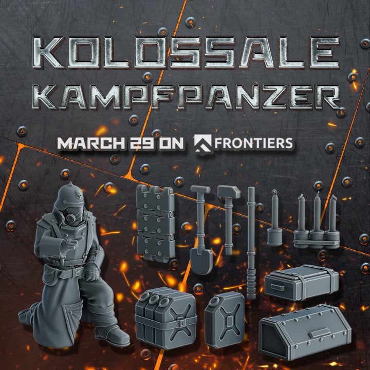 Kolossale Kampfpanzer project promo bits set 3d model