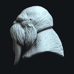 Morzeus v2 (actiong figure head) 3d model