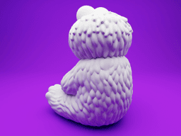 Cookie Monster-Inspired Chibi Figurine – 3D Printable with Bitten Cookie 3d model