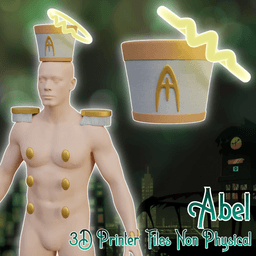 Abel Accessories and Hat Hazbin Hotel Season 2 3d model