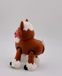 Fuzzy Cow Flexi 3d model