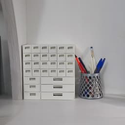 multipurpose screw organizer box with 30 drawers 3d model
