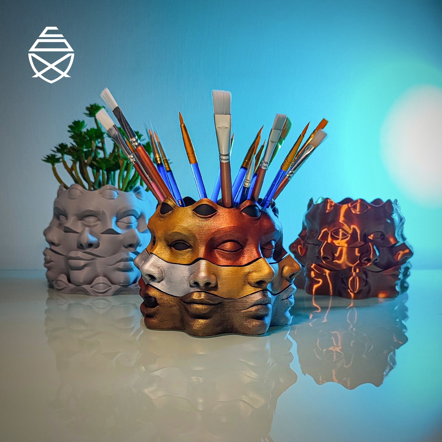 Multi Face Vase 3d model