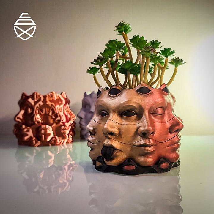 Multi Face Vase 3d model
