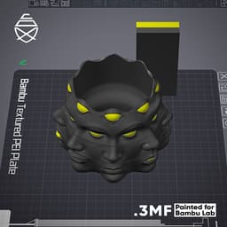 Multi Face Vase 3d model