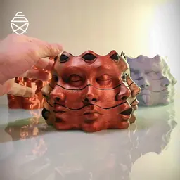 Multi Face Vase 3d model