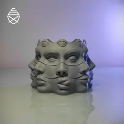 Multi Face Vase 3d model