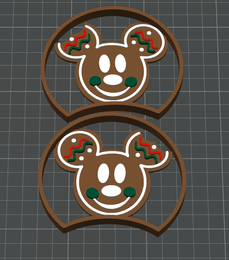 Mickey Gingerbread Ears.3mf 3d model
