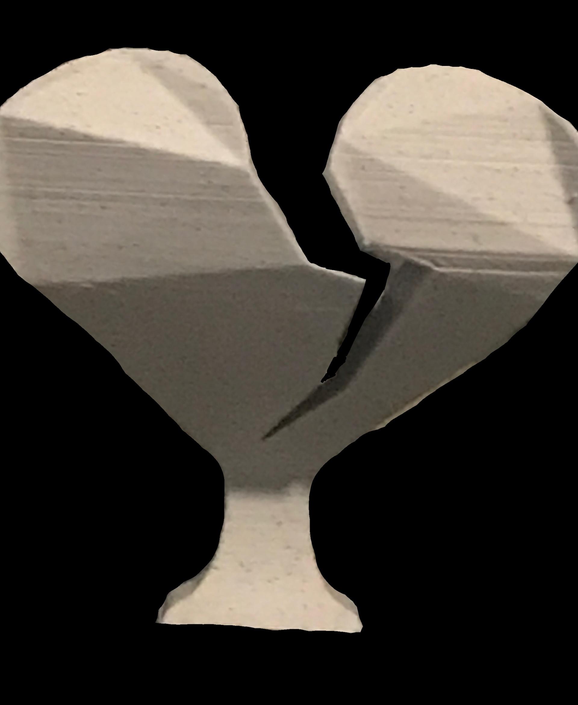 2 Sided Heart Trophy For When You Are In and Out of love <3 3d model
