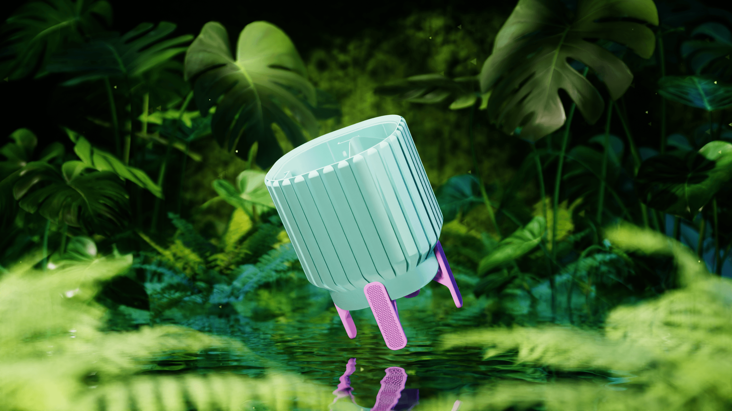Plant Pot - Ripple L 3d model