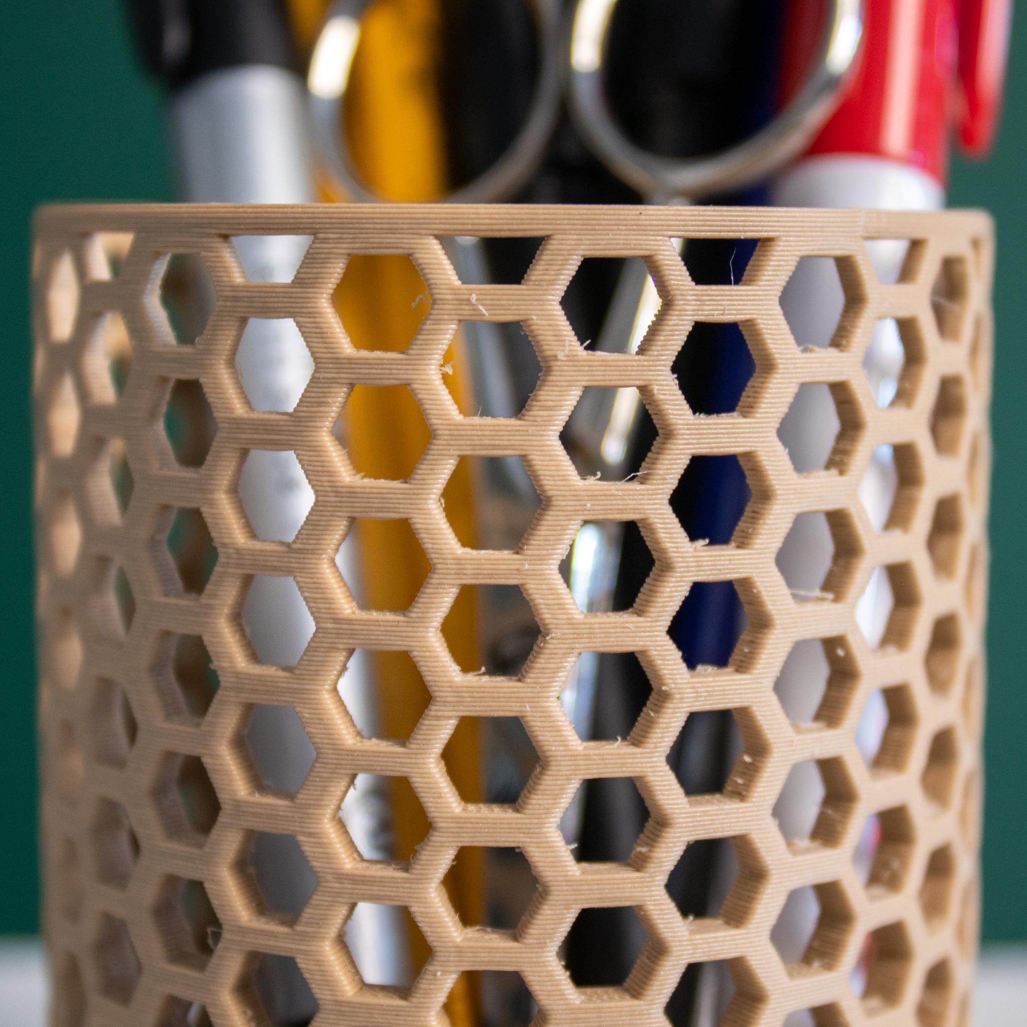 Honeycomb Pencil Holder  3d model