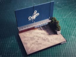 LA Dodger Stadium Diorama for Hot Wheels and 1:64 Diecast Cars & Figure 3d model