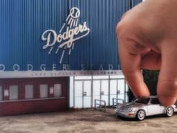 LA Dodger Stadium Diorama for Hot Wheels and 1:64 Diecast Cars & Figure 3d model