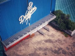 LA Dodger Stadium Diorama for Hot Wheels and 1:64 Diecast Cars & Figure 3d model