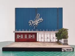 LA Dodger Stadium Diorama for Hot Wheels and 1:64 Diecast Cars & Figure 3d model