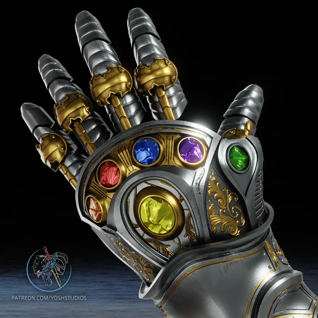 Dr Doom Infinity Gauntlet 3D Printer File STL 3d model
