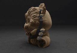 Mesh Mayhem Enchanting Garden Bear 3d model