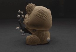 Mesh Mayhem Enchanting Garden Bear 3d model