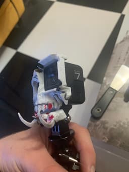 Gopro 7 Skull open case with jaw.STL 3d model