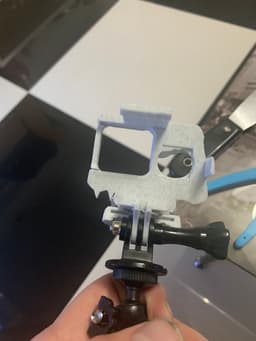 Gopro 7 Skull open case with jaw.STL 3d model