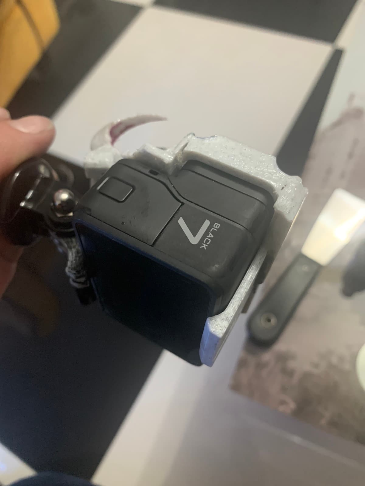 Gopro 7 Skull open case with jaw.STL 3d model
