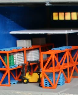N Scale Warehouse Rack 3d model