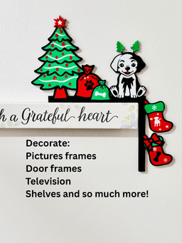 Christmas Holiday Dog Lover Door Corner Decor Holiday Puppy Lover Christmas Home Decor 3d model