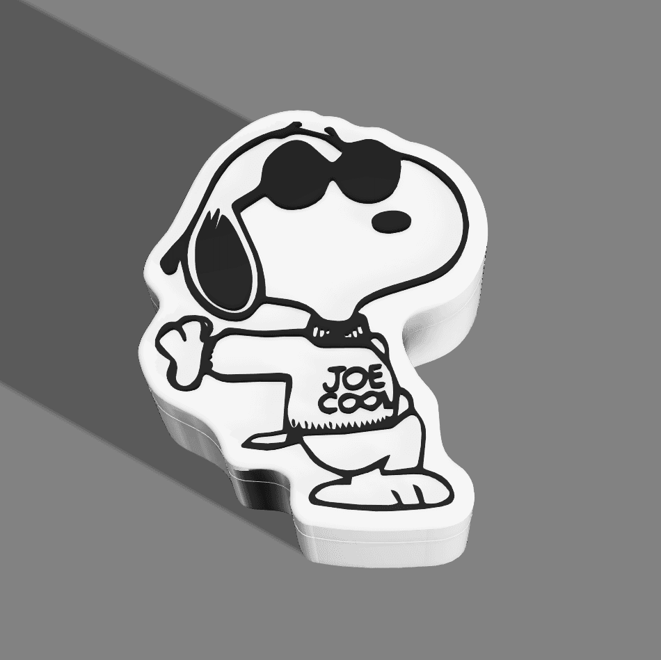 Snoopy "Joe Cool" Box 3d model