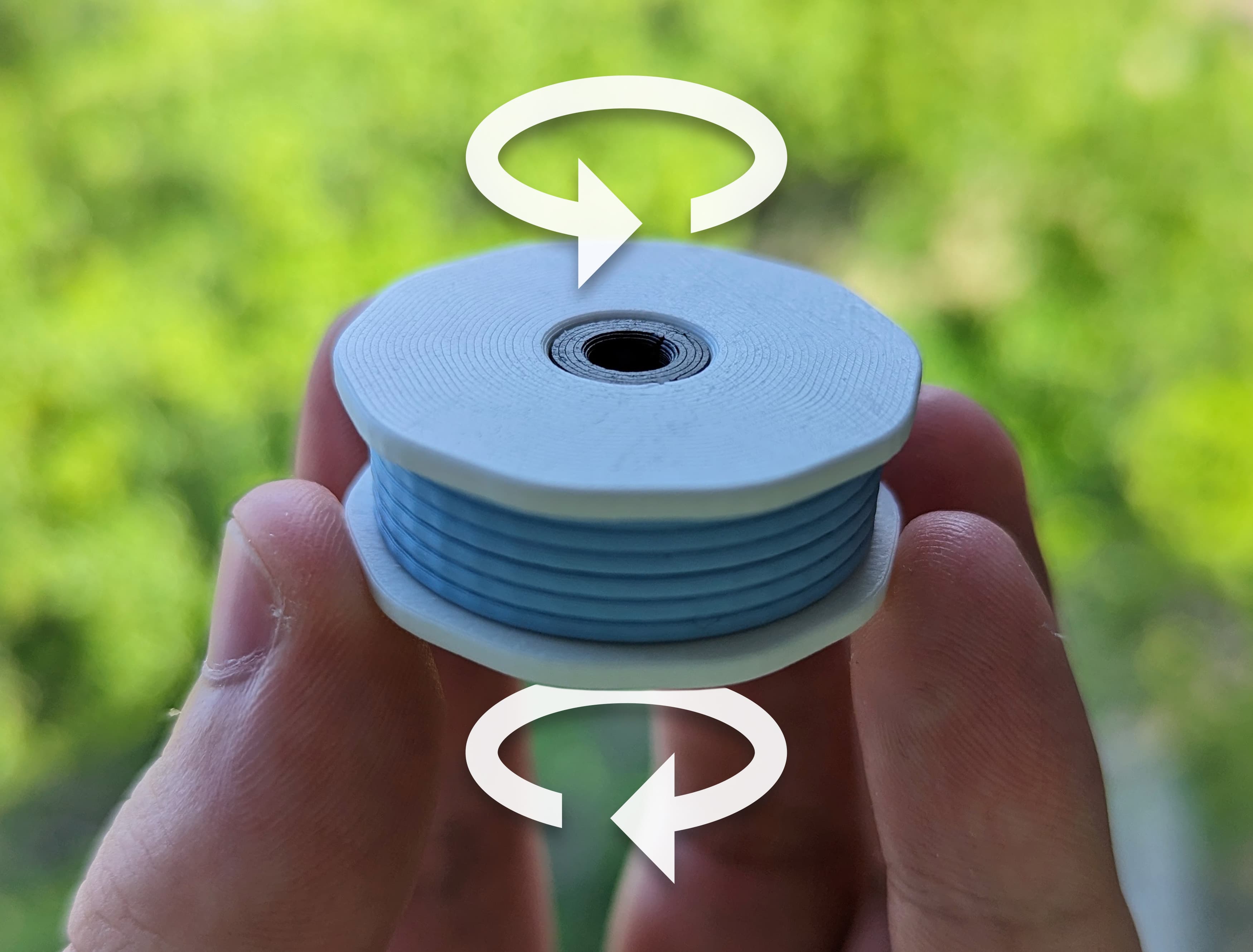 Filament Fidget Keyring 3d model