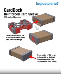 CardDock for Uno No Mercy - Auto-aligning Card Deck Holder and Case 3d model