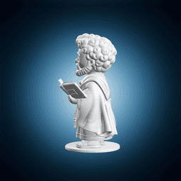 Saint Paul Holding Sword and Book 3d model