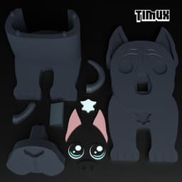 CANE CORSO GLASSES HOLDER 3d model