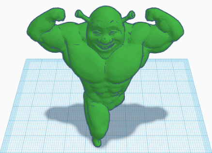 Buff Shrek 3d model