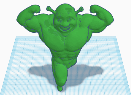 Buff Shrek 3d model