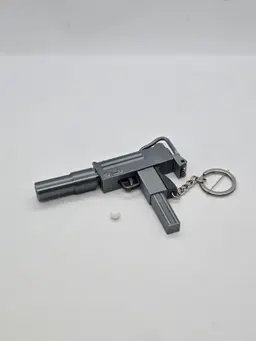 MAC-10 Keychain — Functional Blaster Toy 3d model