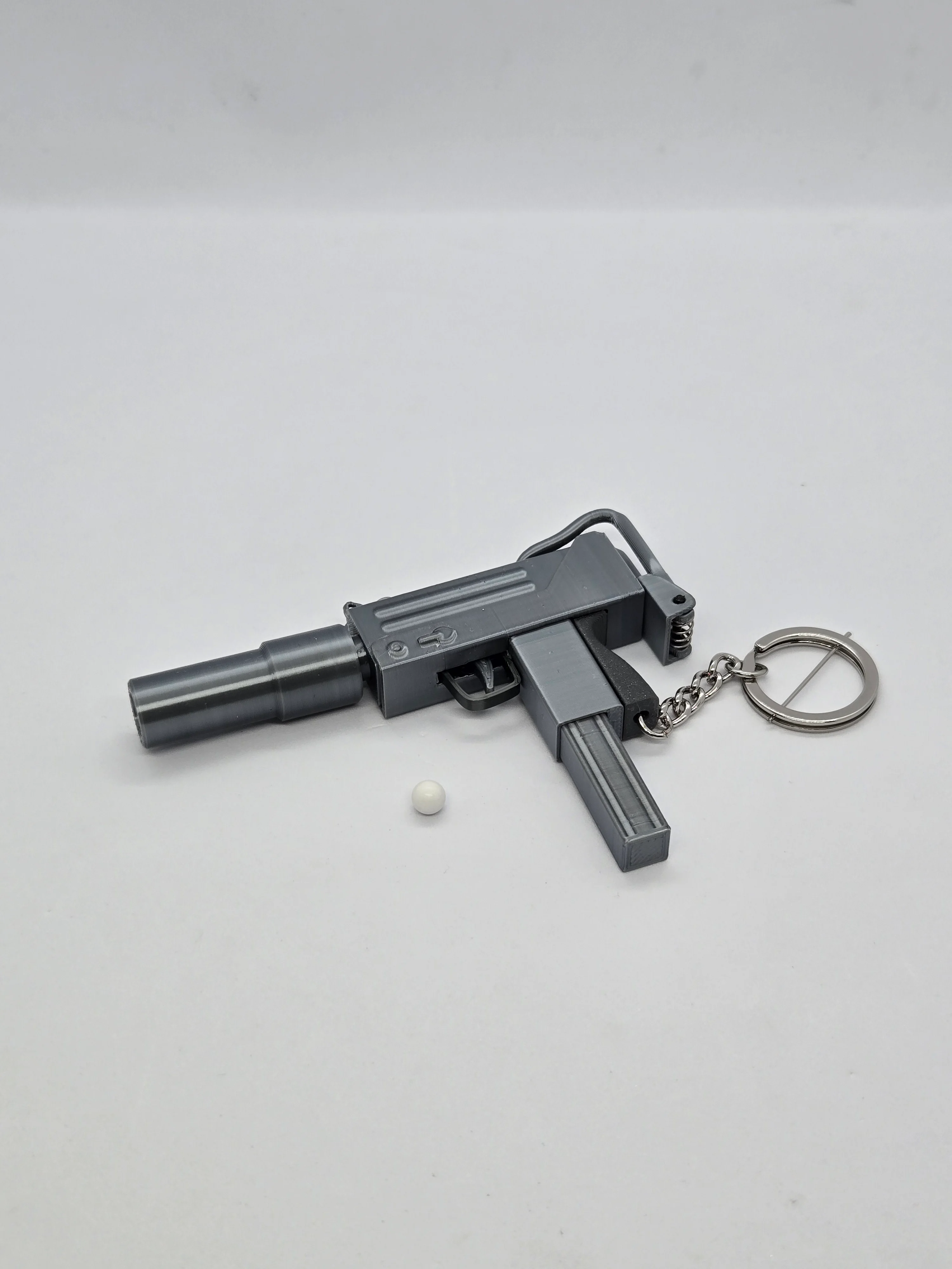MAC-10 Keychain — Functional Blaster Toy 3d model