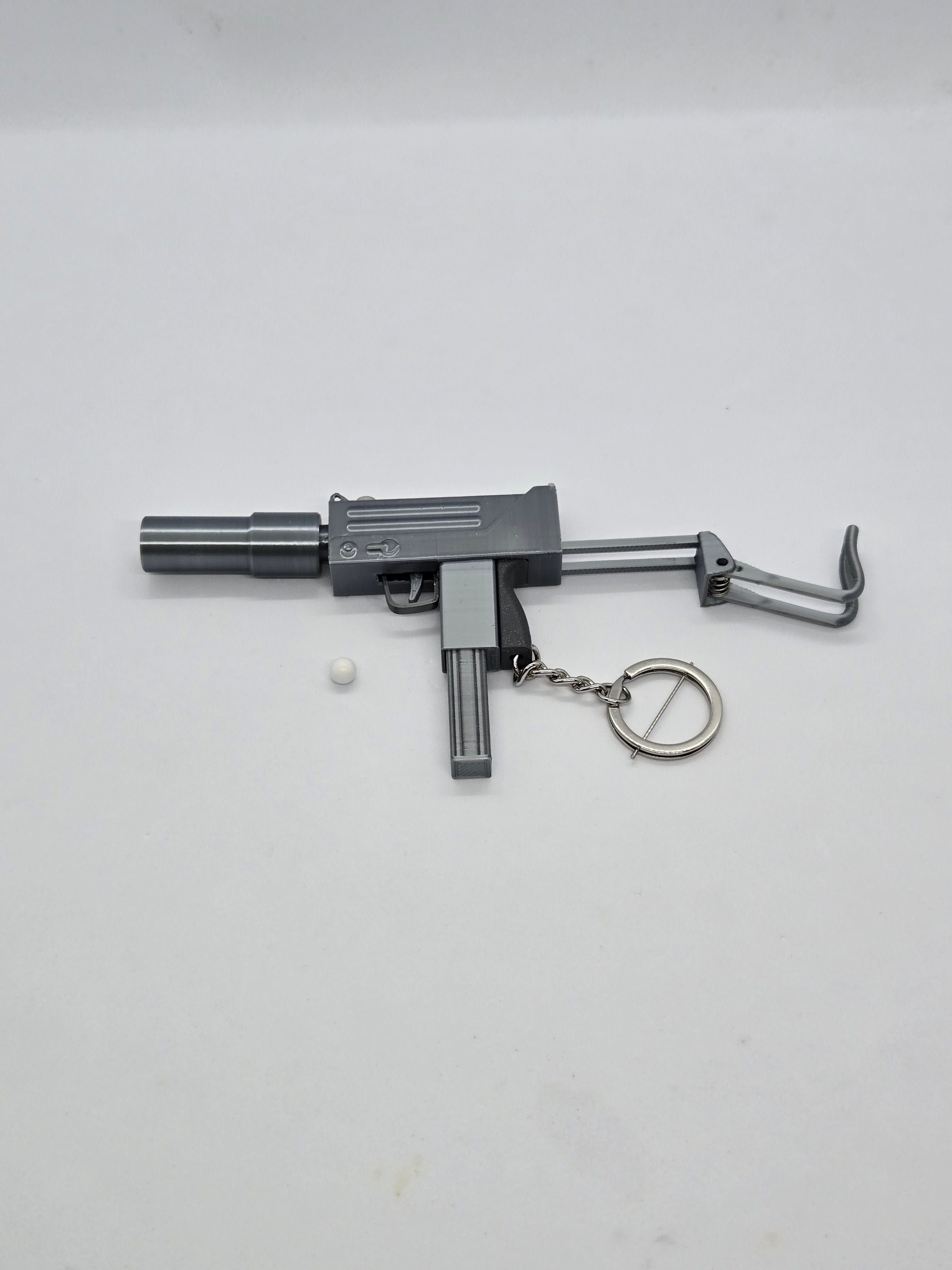 MAC-10 Keychain — Functional Blaster Toy 3d model
