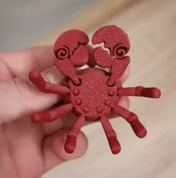 Pinching crab 3d model