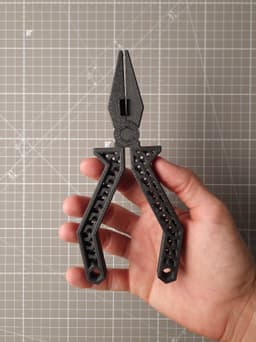 Pliers - 3D printable tool - Editable file (Autodesk Fusion + STEP) 3d model