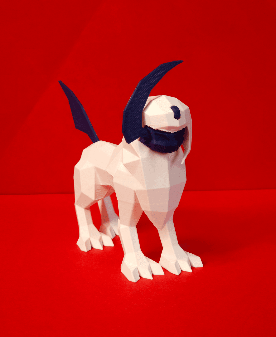 Absol Low Poly Pokemon 3d model