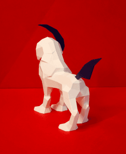 Absol Low Poly Pokemon 3d model