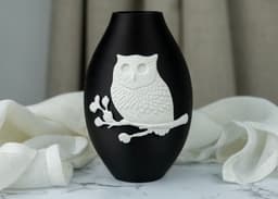 Wise Owl Vase – A Symbol of Wisdom & Elegance 3d model
