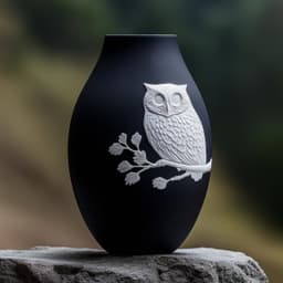 Wise Owl Vase – A Symbol of Wisdom & Elegance 3d model