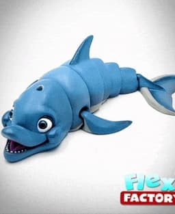 Flexi Factory Dolphin with 3MF Included! 3d model