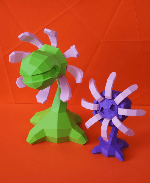 Cradily Low Poly Pokemon 3d model