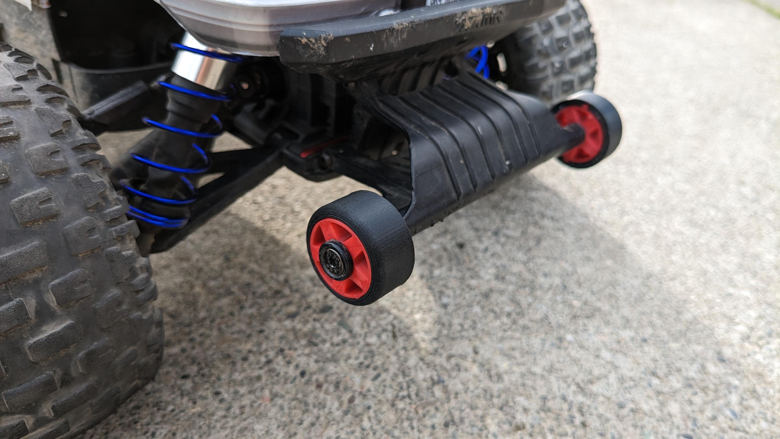 Arrma Wheelie Bar Wheels 3d model