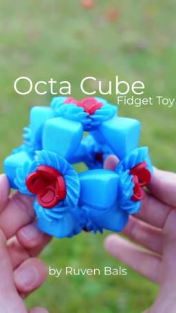 Octa Cube Fidget Toy 3d model
