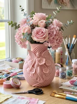 Ethereal Fairy Blossom Vase – Sculptural Grandmillennial Home Decor & Floral Centerpiece 3d model