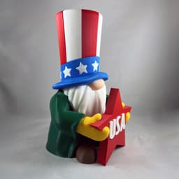 Build-a-Gnome 4th of July Add-On STL Bundle – Patriotic Hat and USA Star 3d model