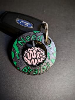 Brains Keychain 3d model